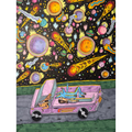 Astral observations in the back of as pickup truck