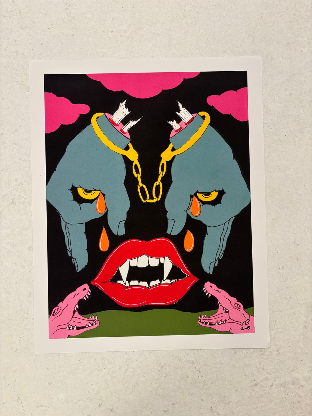crying eyes print