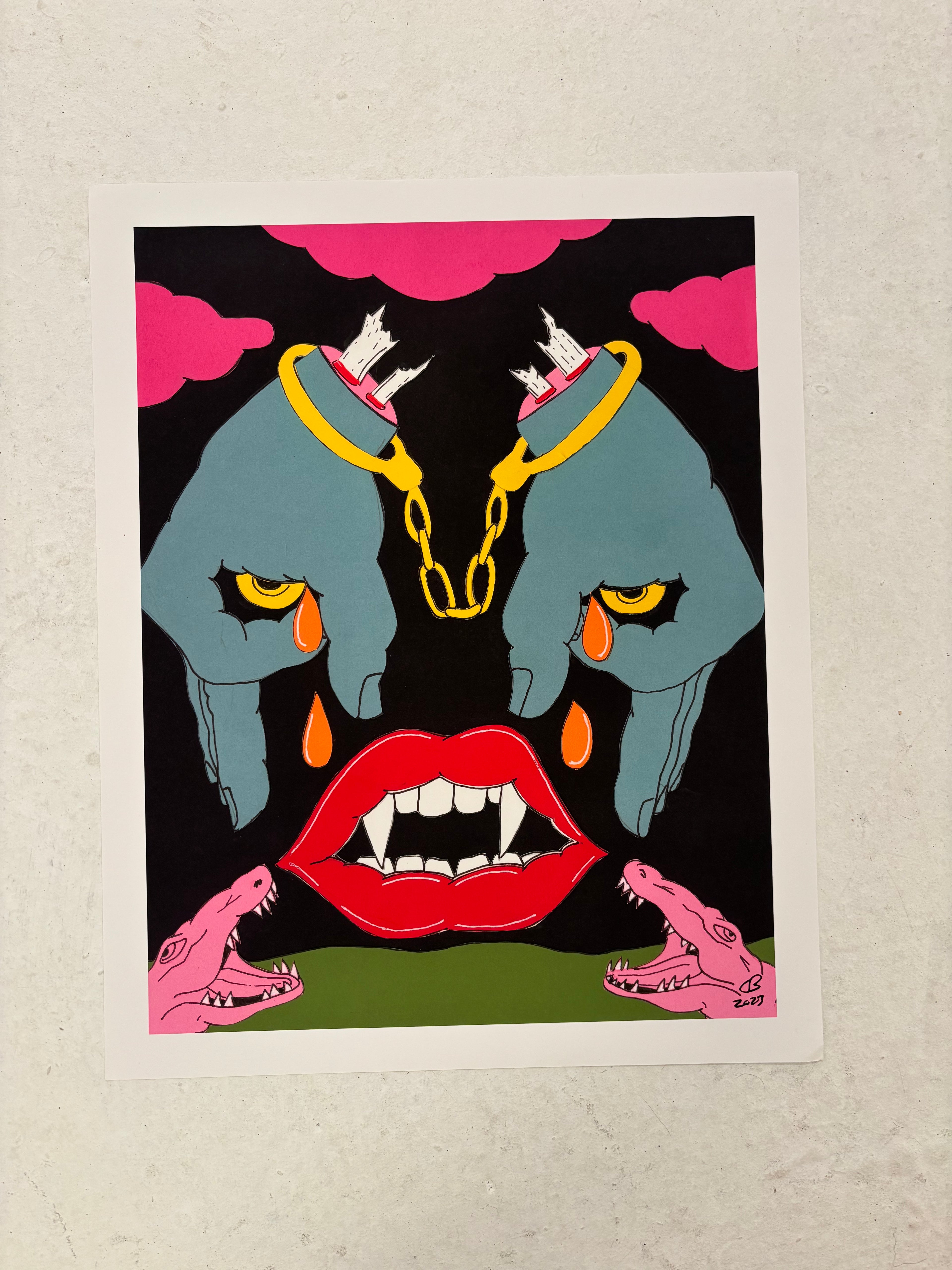 crying eyes print