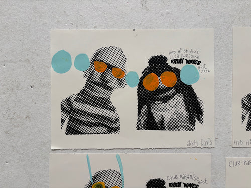 Andy Davis Embellished Screen Print