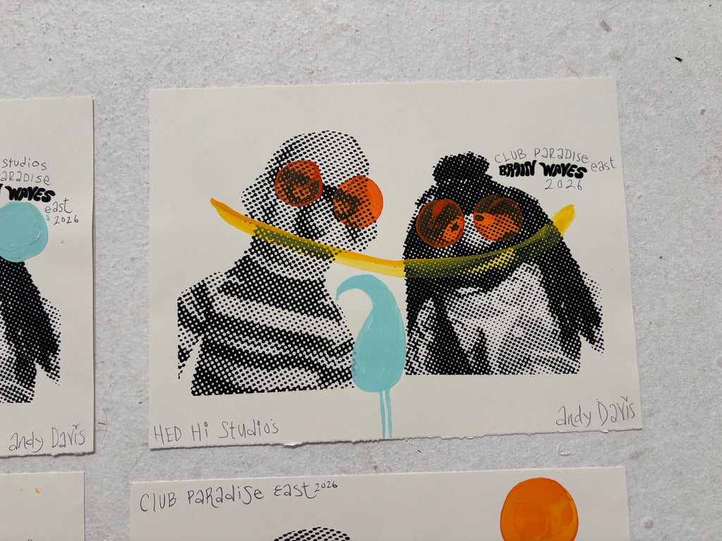 Andy Davis Embellished Screen Print