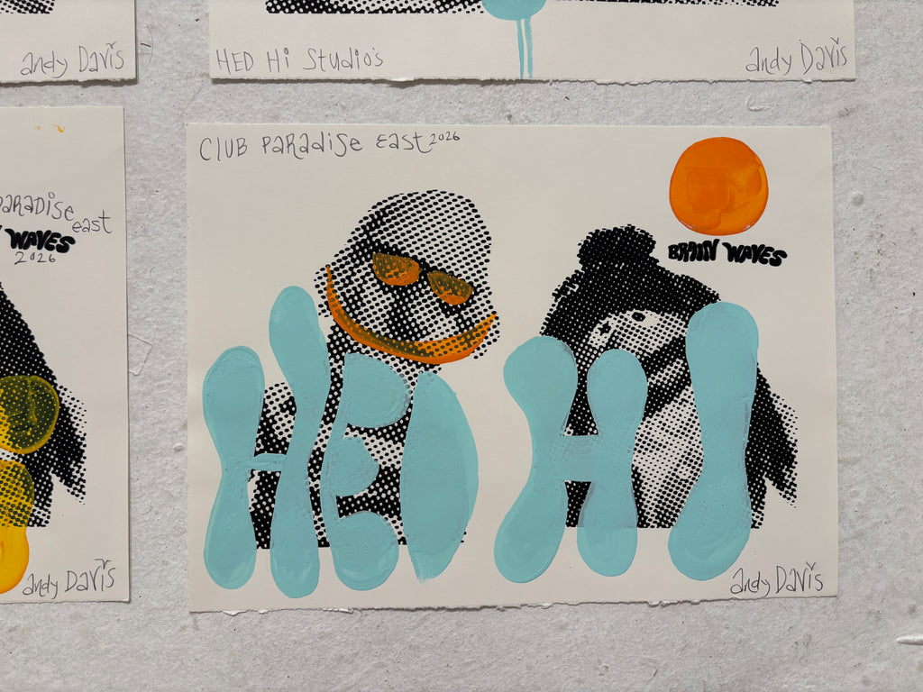 Andy Davis Embellished Screen Print