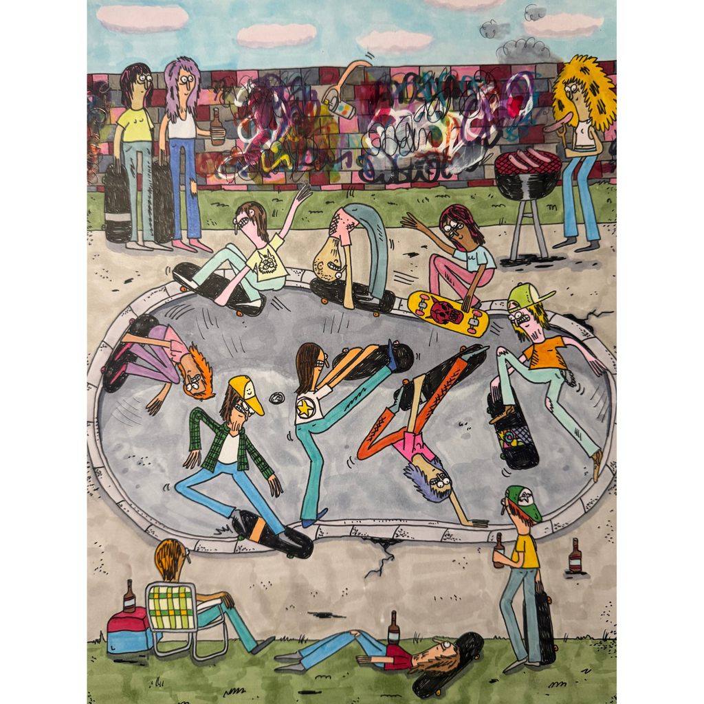 Skate party art the bbq bowl